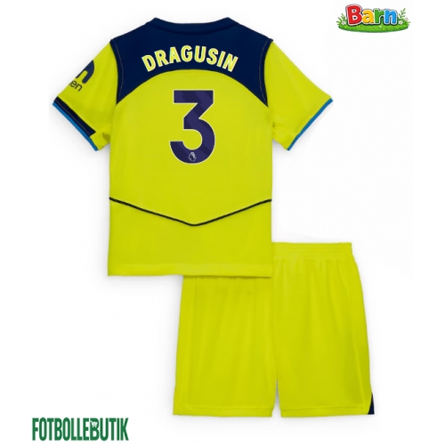 Tottenham Hotspur Radu Dragusin #3 Tredjeställ Barn 2025-26 Kortärmad (+ Korta byxor)